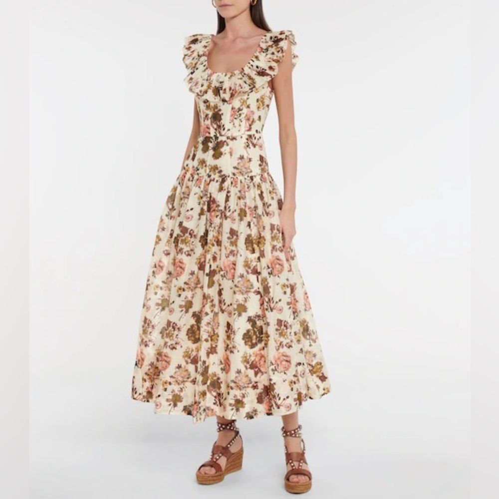 BNWT Ulla Johnson Coretta midi-length dress
